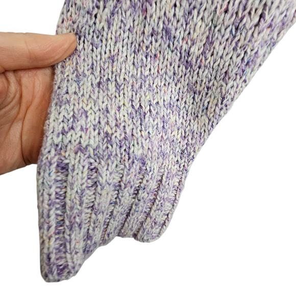 Torrid Sweater Knit Sweater Women 2X Purple Pointelle Sweater Turtleneck Sweater - Picture 4 of 9